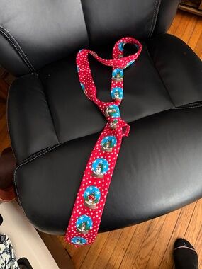 F&F Red men's Christmas Tie with Snow Globe Motifs